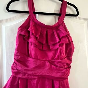 Teeze Me Pink Ruffled Midi Dress